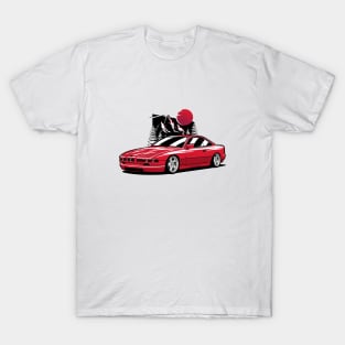 Red E31 Coupe In Mountains T-Shirt